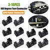 Turn Connector 6 Pin/8 Pin Power Adapter Board 180 Degree Angle GPU Power Connector for PC Computer Graphics Card