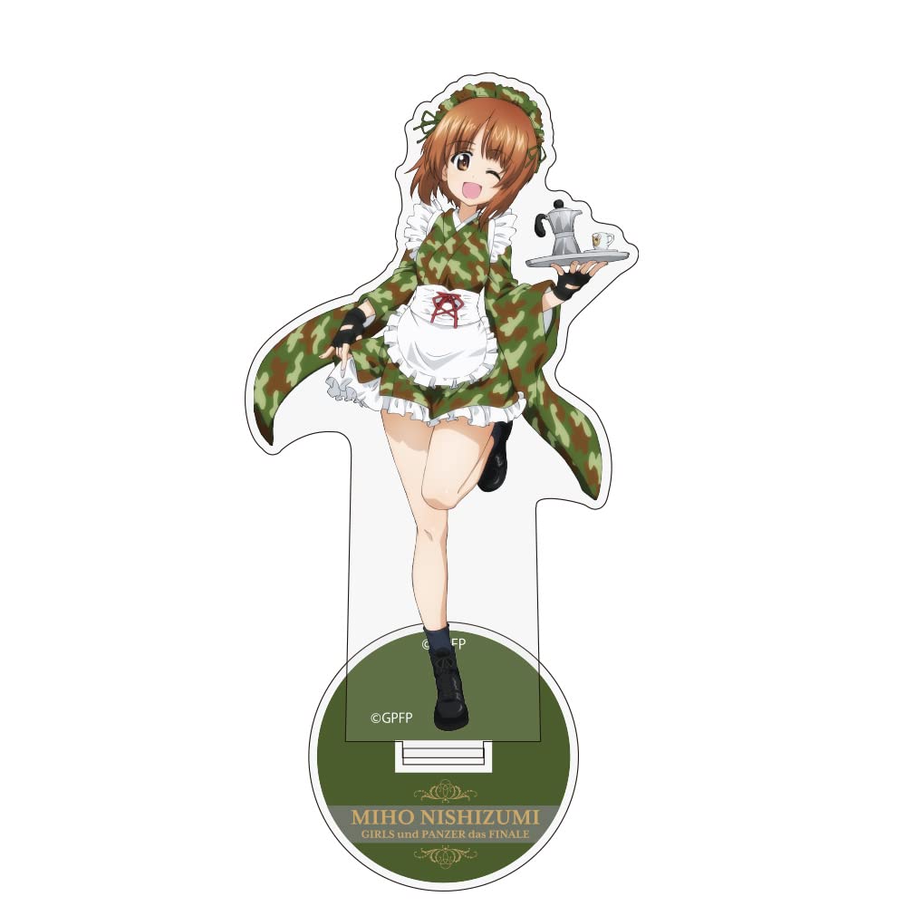 2D Cospa Girls und Panzer Final Chapter Original Illustration Nishizumi Miho Acrylic Stand Military Maid Ver.
