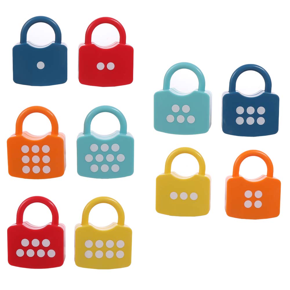 Number Matching Number Lock Key Toys Math Count Learning Number Toy For Toddler