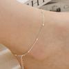 Mimi.J Jewelry 925 Silver Silky Snake Ball Chain Anklet