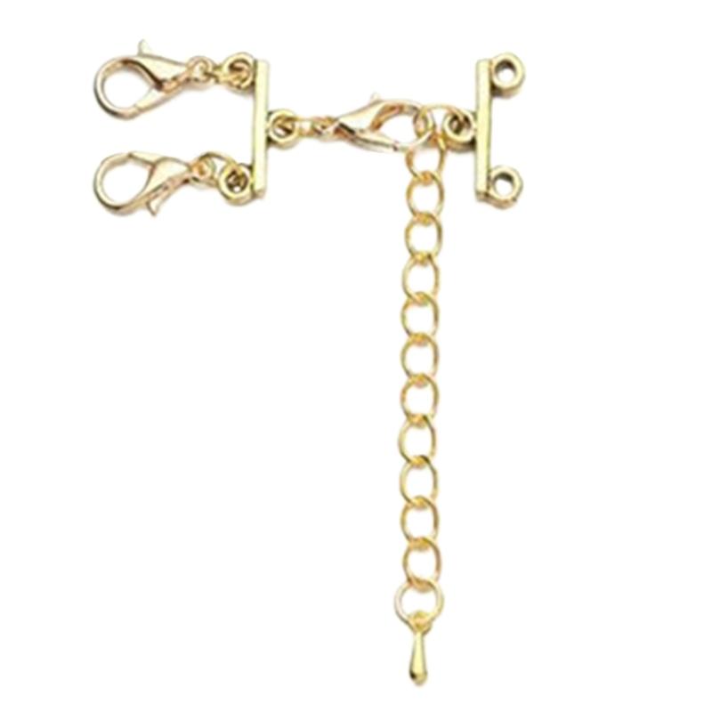 Stylish Tube Lock Necklace Clasps Bracelet Layering Clasps Multi Tube Lock Necklaces Clasps Separator Alloy Material