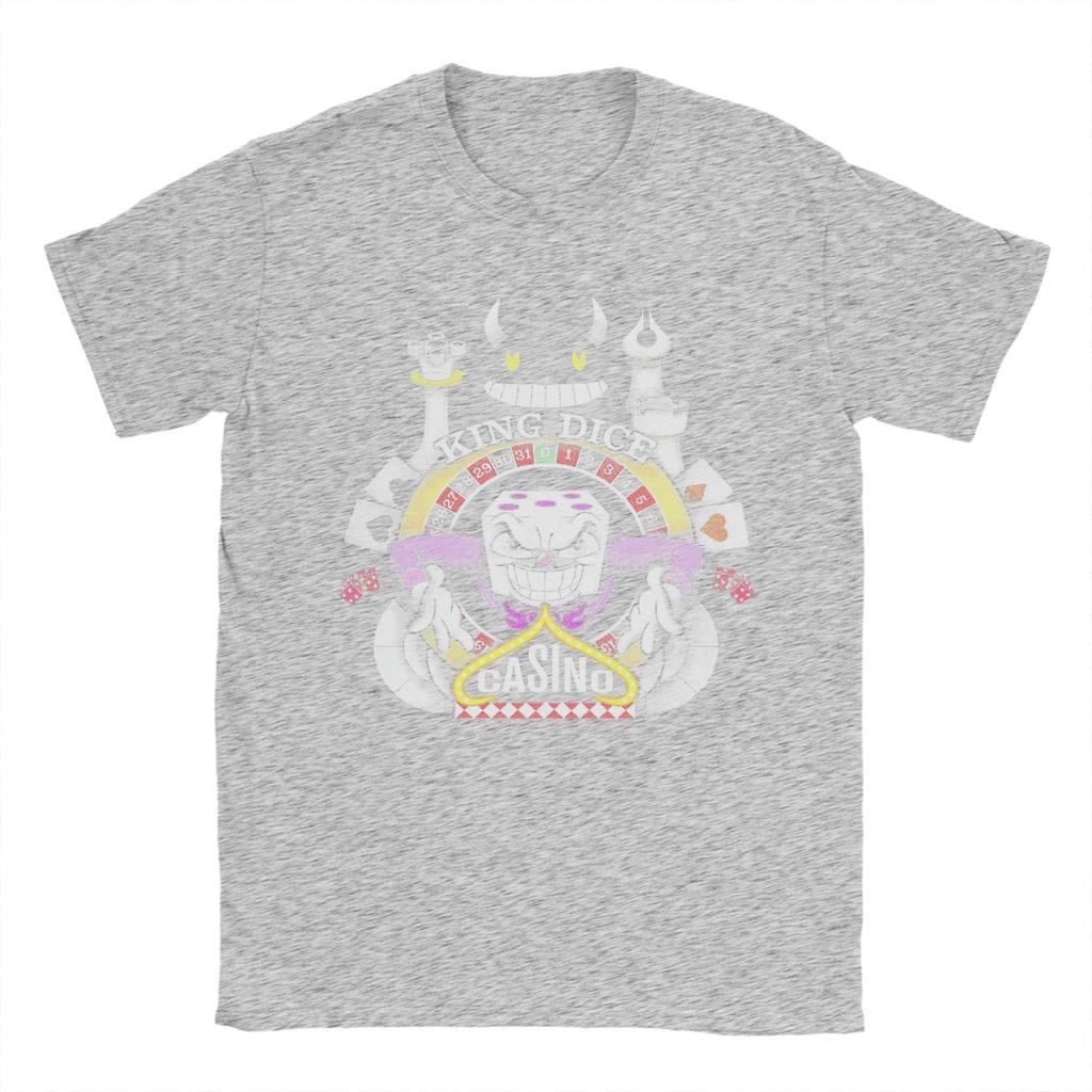 Cuphead King Dice Casino T Shirt Summer Fashion T Shirts Adult Cotton ONeck Oversize Clothes Short Sleeve Y2K Casual Tops