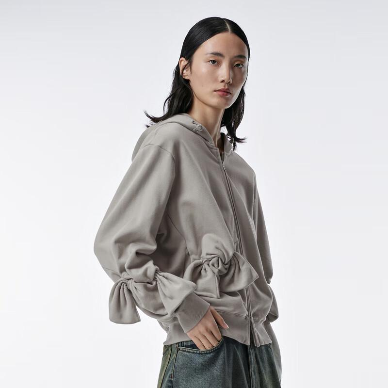 JNBY 2023 Fall Hooded Zipper Sweatshirt