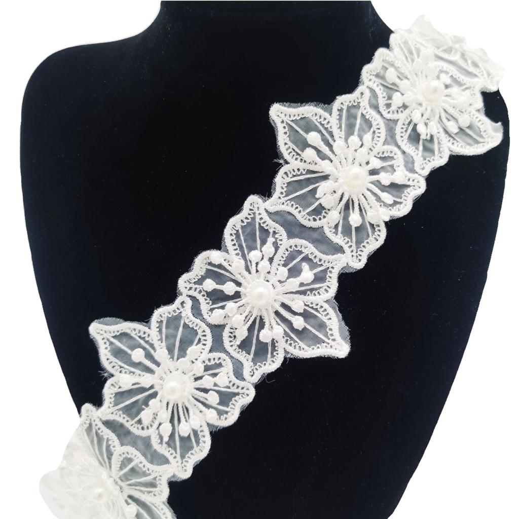 Lolita Organza Embroidered Lace Beads Barcode Women'S Clothing Children'S Jewelry Diy Clothing Accessories