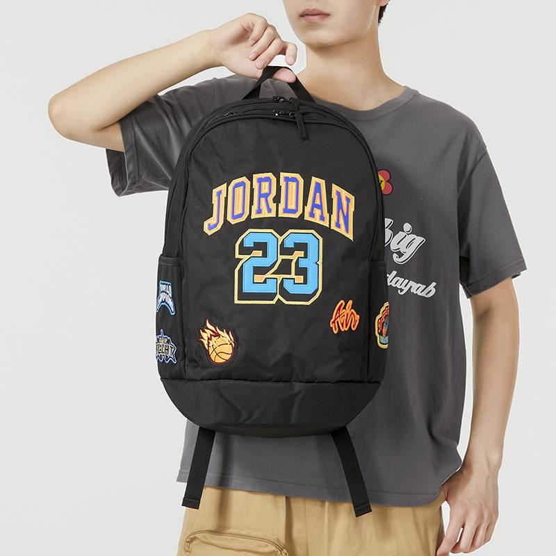 New Jordan Fabric Backpack Unisex Jet Black JD2333051AD-001