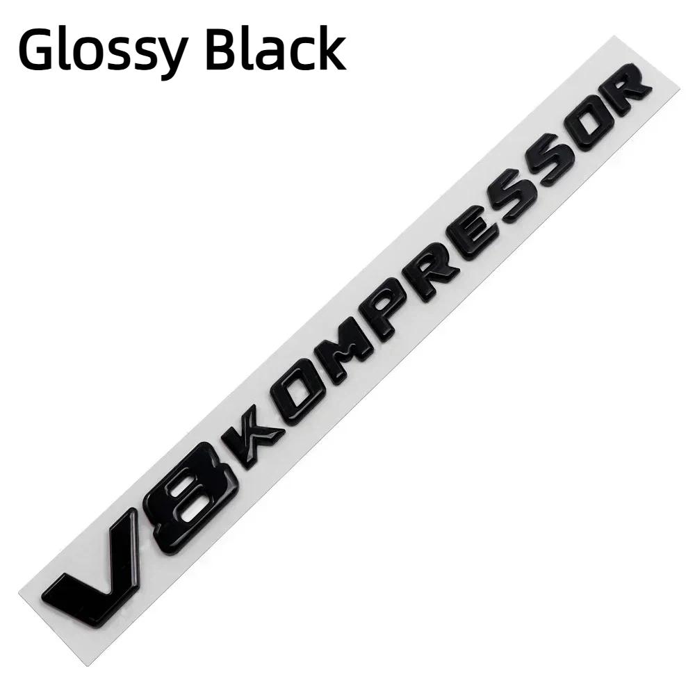 V6 V8 V12 KOMPRESSOR Car Emblem Rear Trunk Badge Sticker for M-ercedes B-enz W212 W213 W204 W205 W168 W176 CLK GLA G63 G500