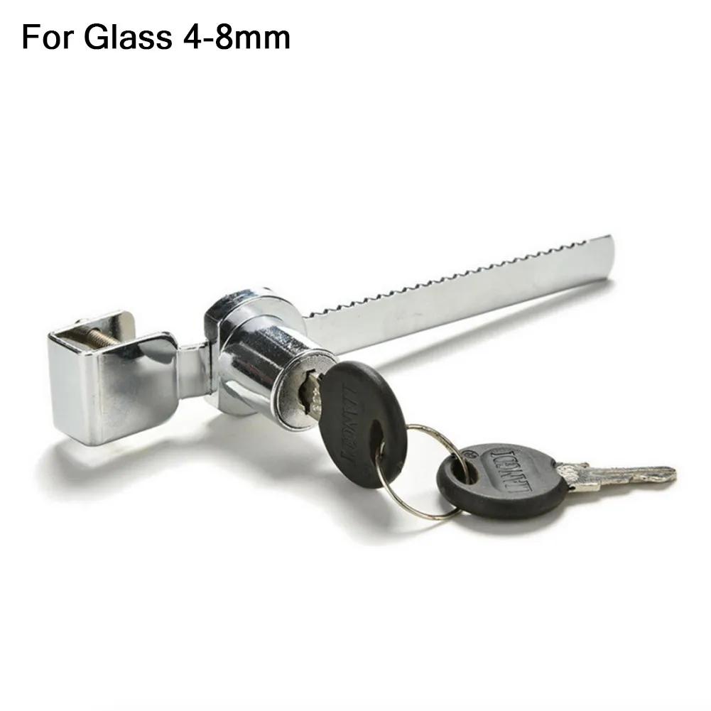 Домашний Замок Зубчатый Замок Хромированный Шкаф Дисплей Раздвижная Дверь С 2*Ключами С 2*Ключами Цинковый Сплав Рептилия Виварий Террариум