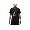Jordan Sports Lifestyle Series Breathable Quick-Dry Letter Comfortable Short Sleeve T-Shirt Men Tops Black HQ7985-010