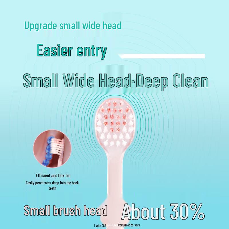 Ebisu White Teeth Small Wide Head Spiral Toothbrush (2-Pack)