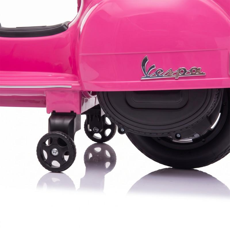 Vespa - Px150 Rose - Rose - Scooter électrique Enfant - Licence Officielle - Design Rétro - Marche Avant Et Arrière