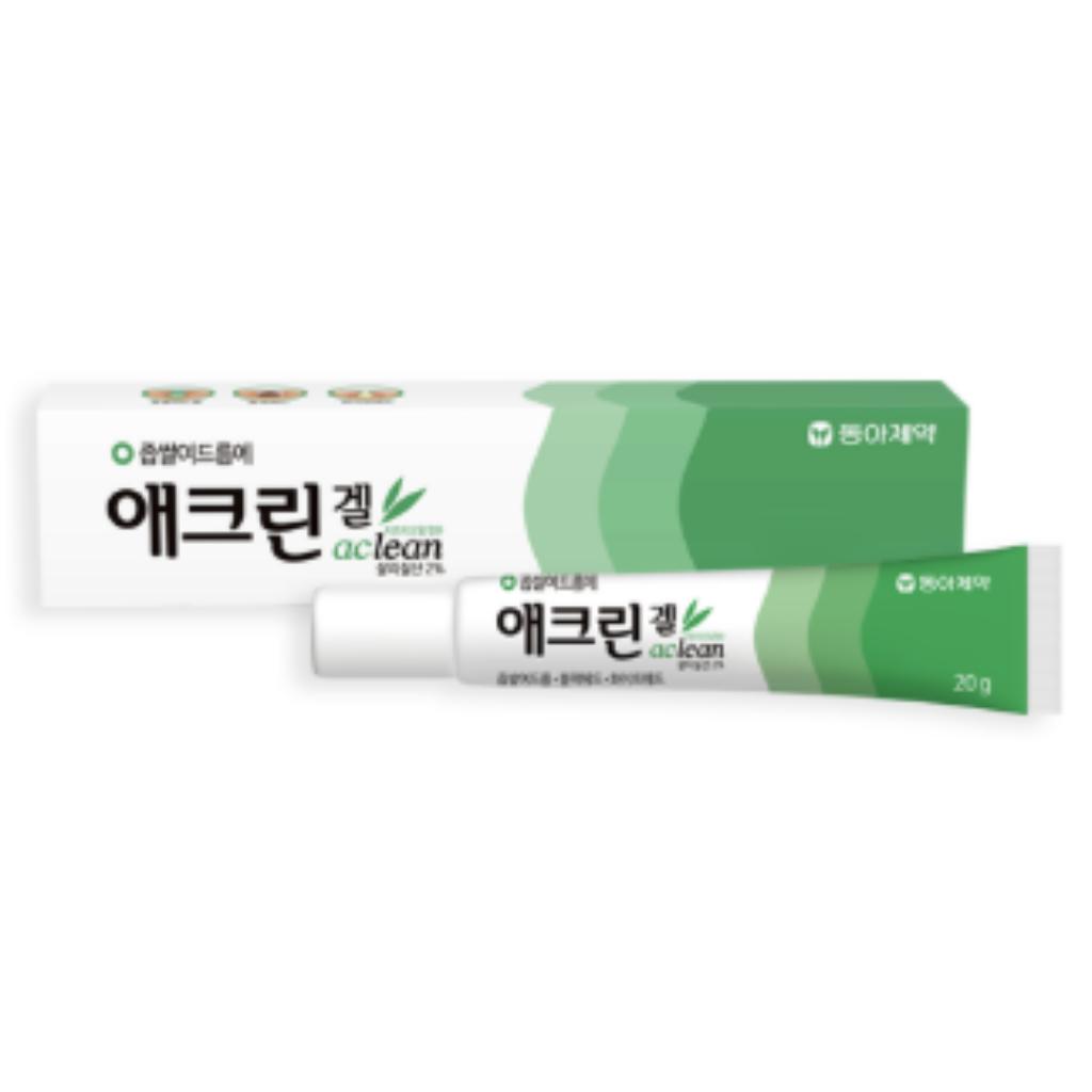 DONG-A PHARM Acnon Cream 13g & Aclean Gel 20g,K-beauty Cosmetics Aclean Gel 20g