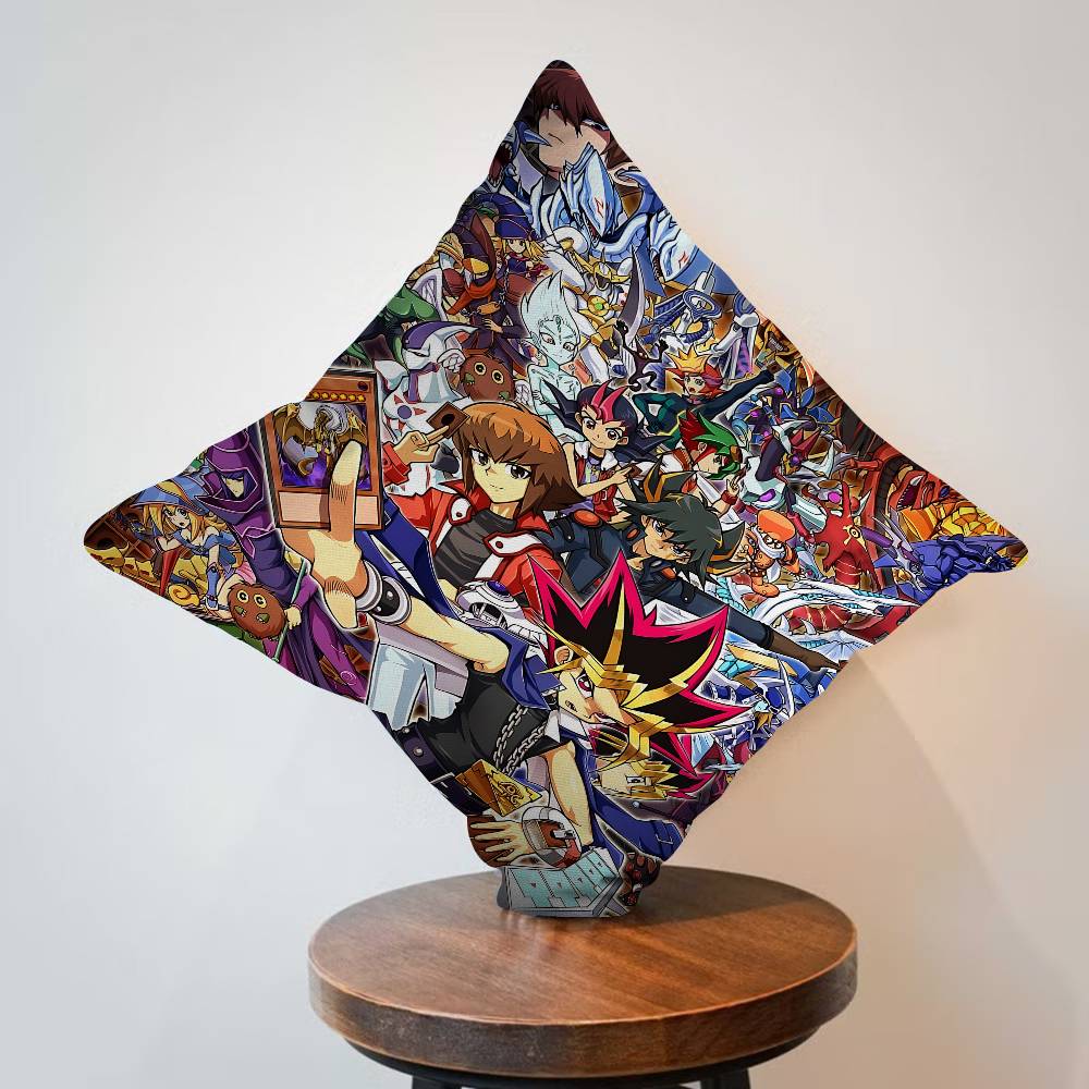 Amine Yu Gi Oh Classic Cushion Cover Car Throw Pillow Case For Sofa Car Christmas Gift 40X40Cm 45X45Cm