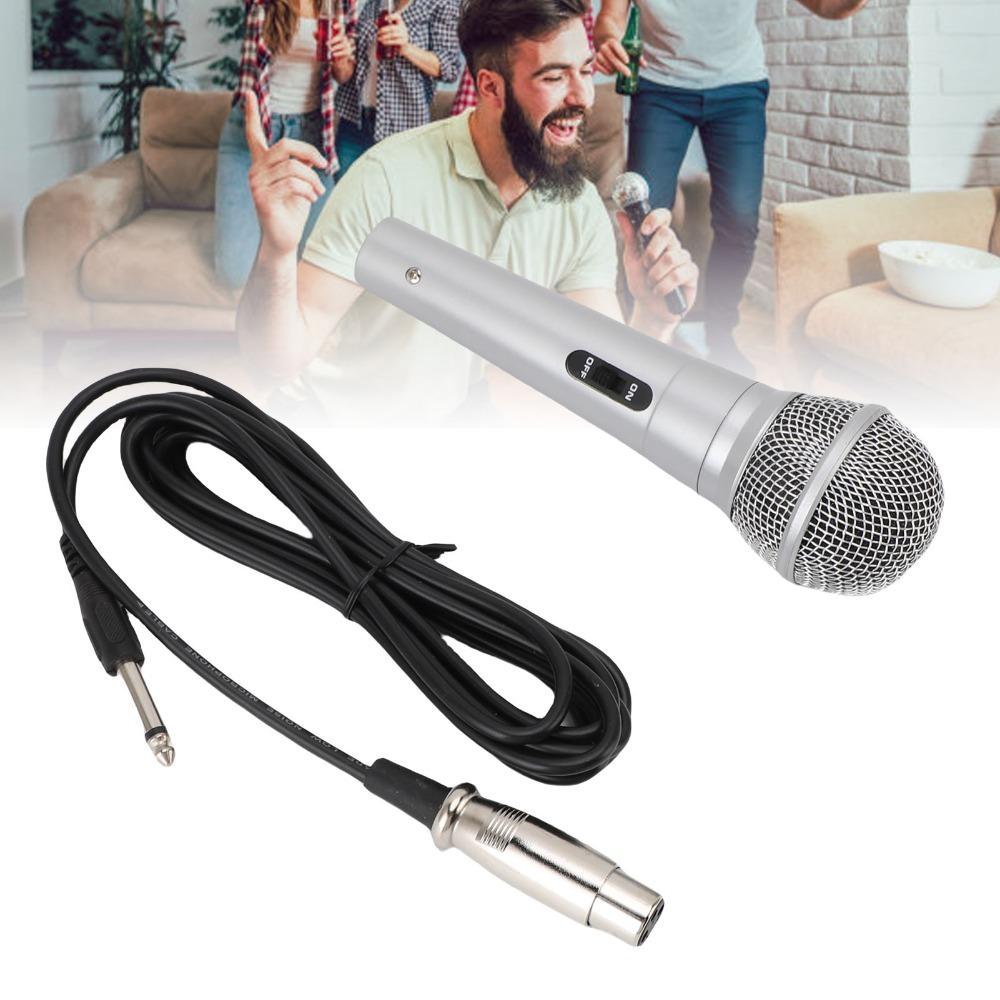 6.5mm Connector Dynamic Vocal Microphone Cardioid Dynamic Mic for Singing Machine
