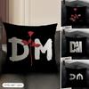 D-Depeche-Mode Logo Kussenhoes Natuurlijk Linnen Biologische Stof Dubbelzijdige Bedrukking Bank Woondecoratie Cadeau Kussensloop