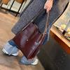 Tote Bag for Women, Large Capacity, Spring and Summer Commuting Leather Bag, Bucket Bag, Versatile Leather Single-shoulder Bag