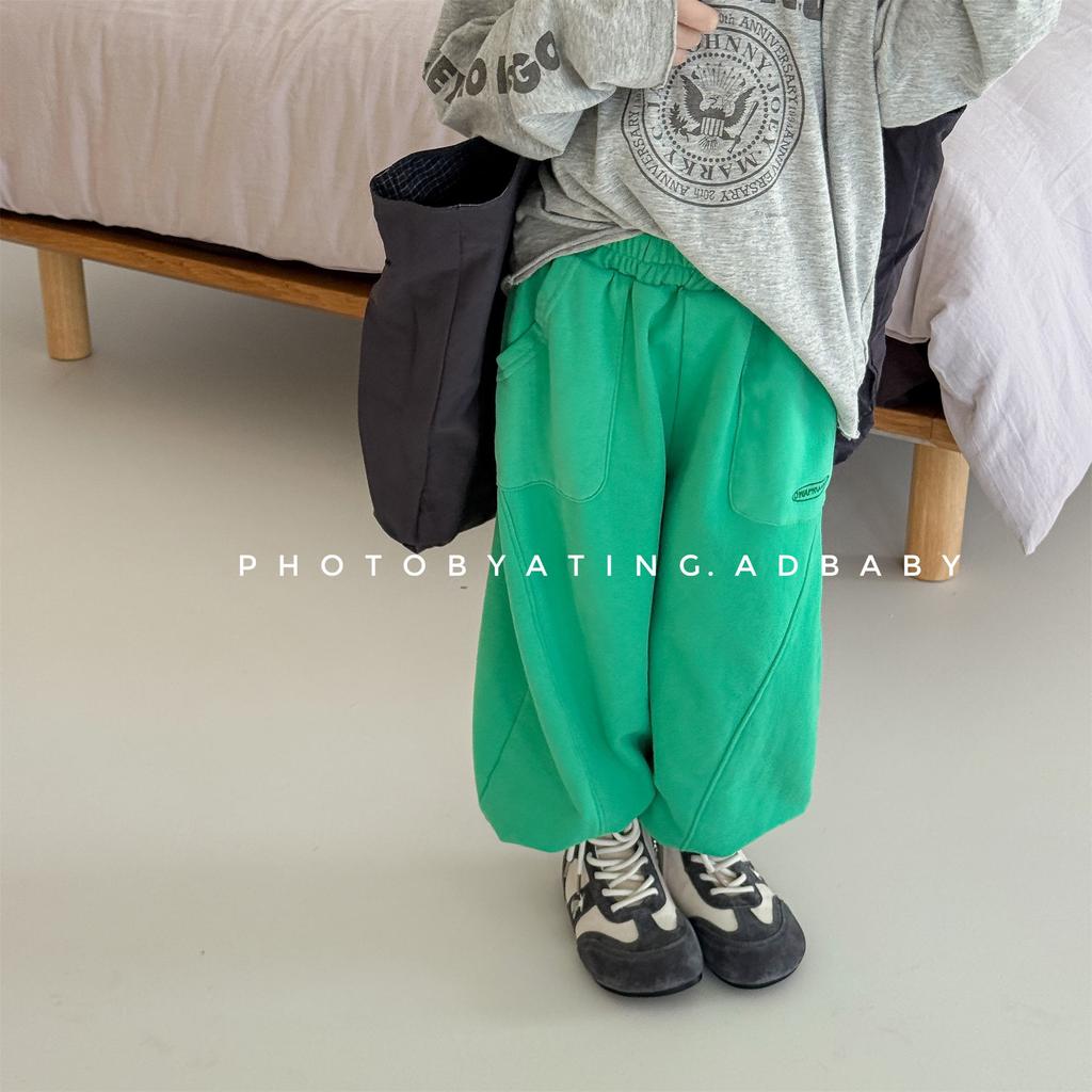 Spring Baby Boys Casual Trousers Solid Color Korean Style Toddlers Kids Loose Sweatpants
