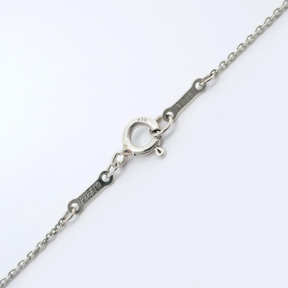 TIFFANY&Co. Open Heart Necklace Elsa Peretti Silver925 Heart 2.7g Women Used