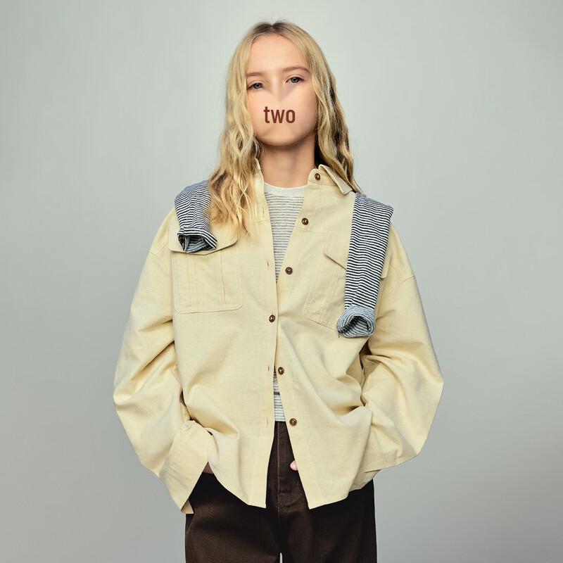 ELLE KIDS Retro Barn Style Double Pocket Work Shirt