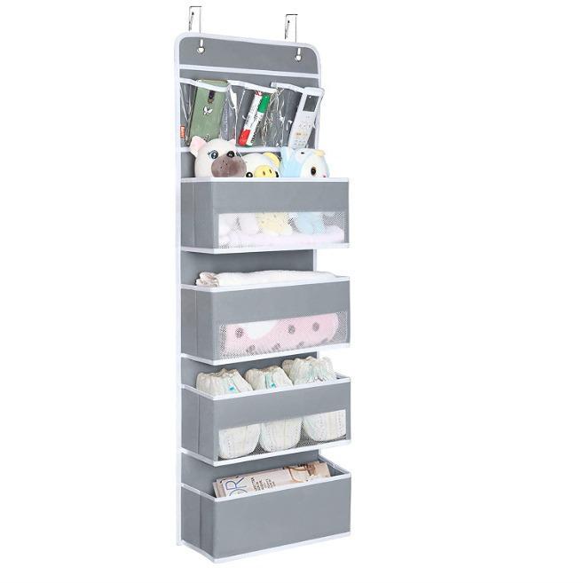 Wall-Mountable Hanging Storage Bag with Mesh Pockets for Dorms and Homes