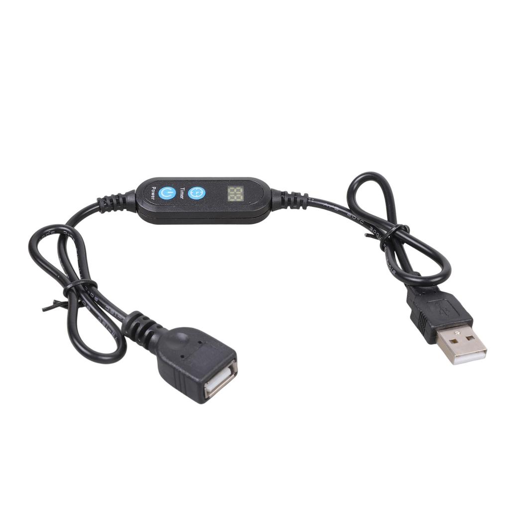 Small USB Timer Cord with 12 Hour Recycling Function Simple Operation Suitable for Lighting and Ventilation Systems
