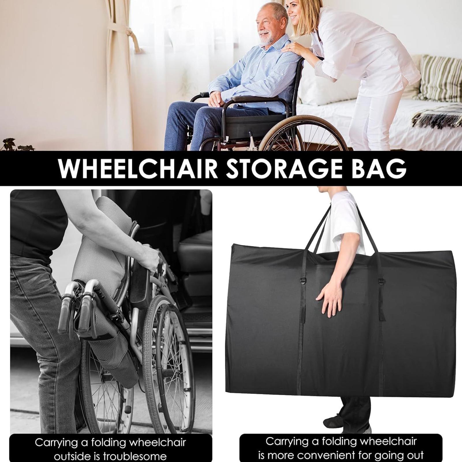 

Folding Walker Carry Bag Waterproof Foldable Chair Cover Anti-Wear Wheelchair Carrier Bag For Tailgating RV Patio Festival CN