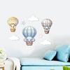9Pcs Hot Air Balloon Wall Art Cute Animal Clouds Stars 3D Wall Decor Eco-friendly Kids Room Nursery Decoration Baby Shower Gift