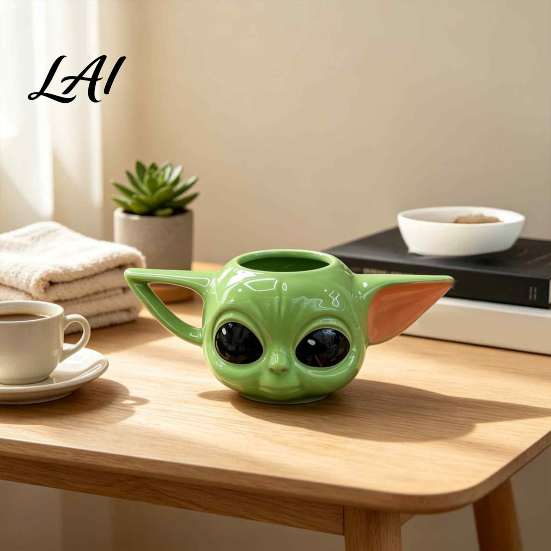 Funny Movie Character Gift 3D Cartoon Ceramic Water Cup Cute Relief Coffee Mug Unique Desktop Decoration Ornament Decorative for Hot And Cold Drinks