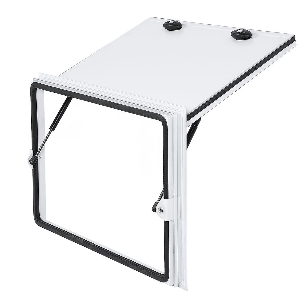 Rv Storage Hatch Door 32 X 20 Inches UV Resistant Aluminum Alloy Square RV Baggage Door with Lock