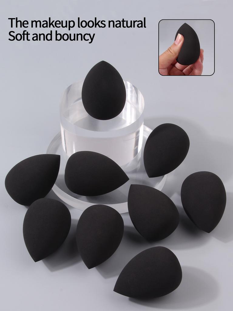 9PCS Multi-functional beauty egg makeup sponge set Foundation liquid Concealer Special sponge Powder puff for dry and wet use