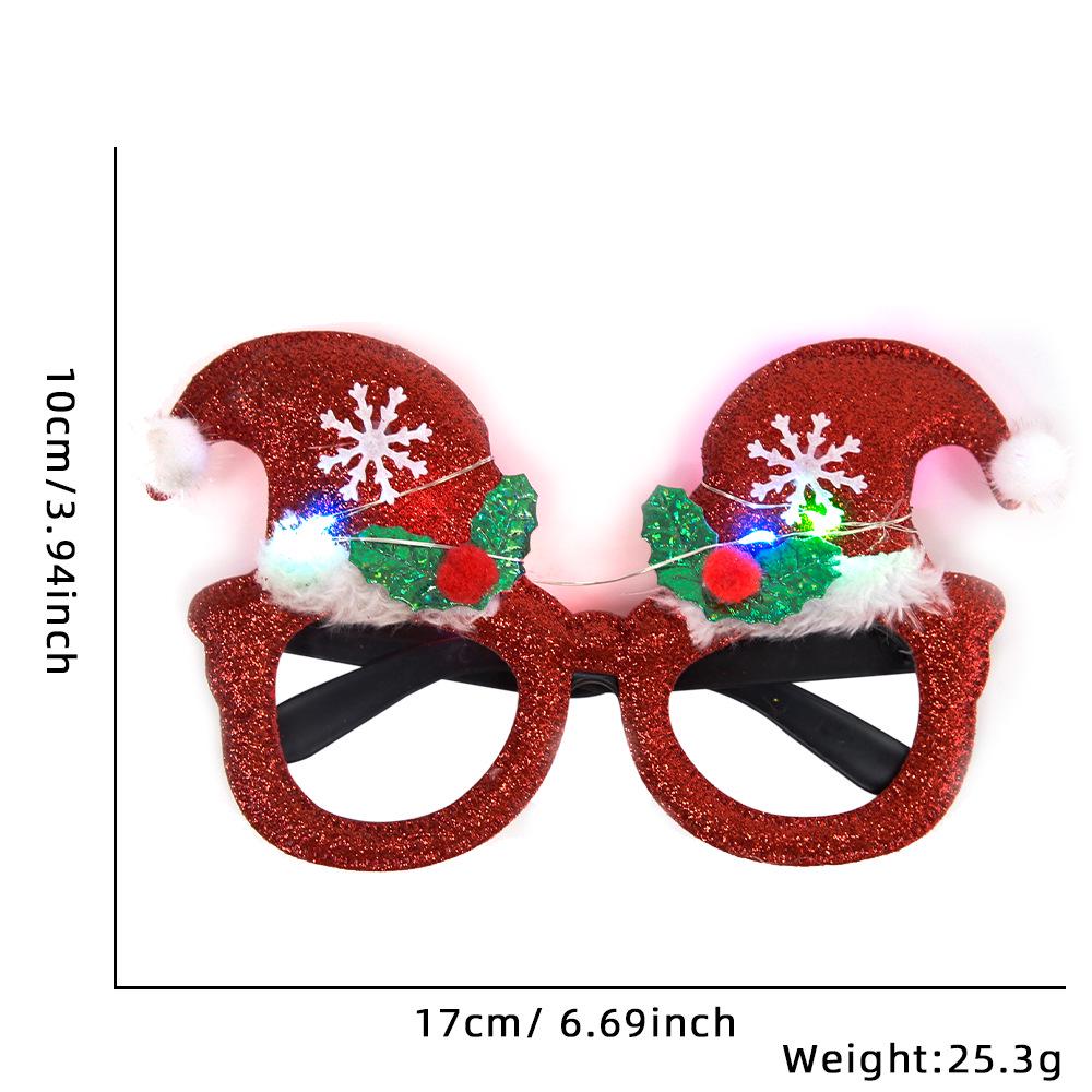 

LED Light-Up Christmas Eyeglasses for Parties - Festive Frames for Kids & Adults
