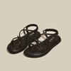 fashion Thick Sole Sandals Women 2024 New Summer Soft Sole Elevated Casual Roman Sandals Small Womens Shoes  Sandalias Mujer  Sandal