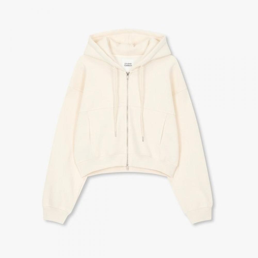 

Studio Tomboy Fleece Crop Hooded Zip Up 9105413230ct blacks/OS