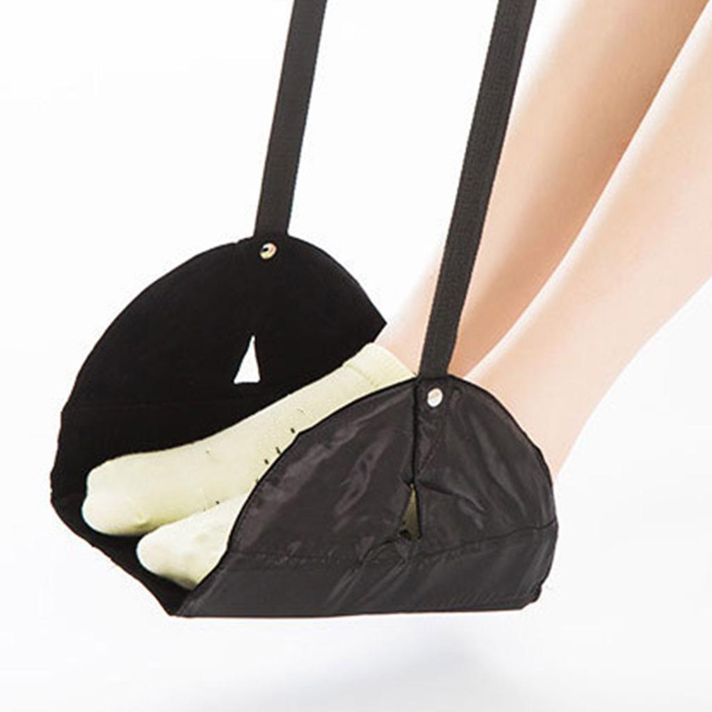 Portable Travel Foot Rest Hammock For Airplane Train Office Lightweight Foldable Practical Accessories Easy Installation