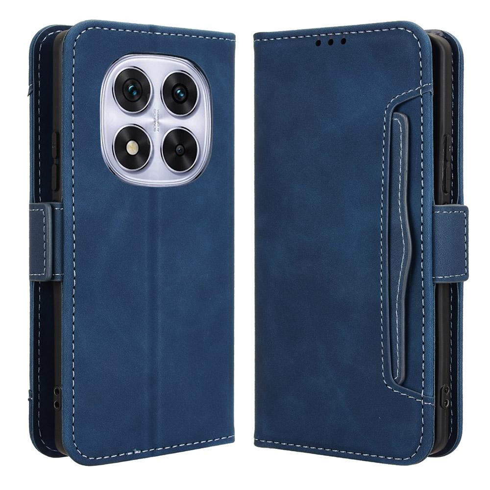 Für Xiaomi Redmi Note 14 Pro+ 5G/Note 14 Pro 5G/Poco X7 5G Lederhülle Handy-Brieftaschen-Cover mit mehreren Kartenfächern