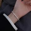 Brushed Bamboo Women's Bracelet - High-End, Versatile Forest Style with Light Luxury Design.