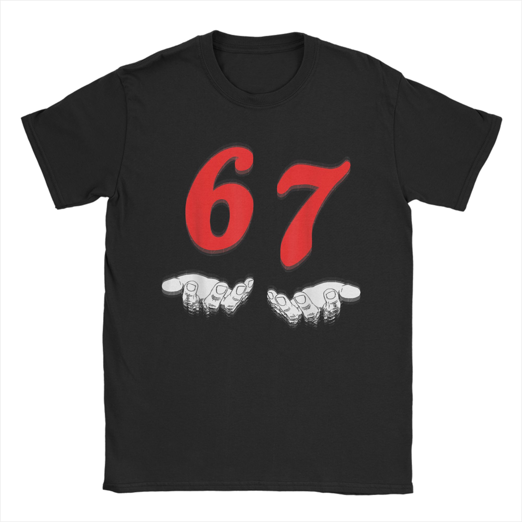 

Funny Six Seven 67 Meme T Shirt Men s Cotton Funny T-Shirts Crewneck Tee Shirt Short Sleeve Clothing Fashion Casual Tops XL
