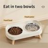 Colorful Pet Double Bowl Stainless Steel Water Bowl Fashion Dog Bowl  Pet Supplies