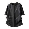 Men's Summer Short Sleeved T-shirt Round Neck Half Sleeved Base Shirt Top Printed Plus Size Men's Clothing