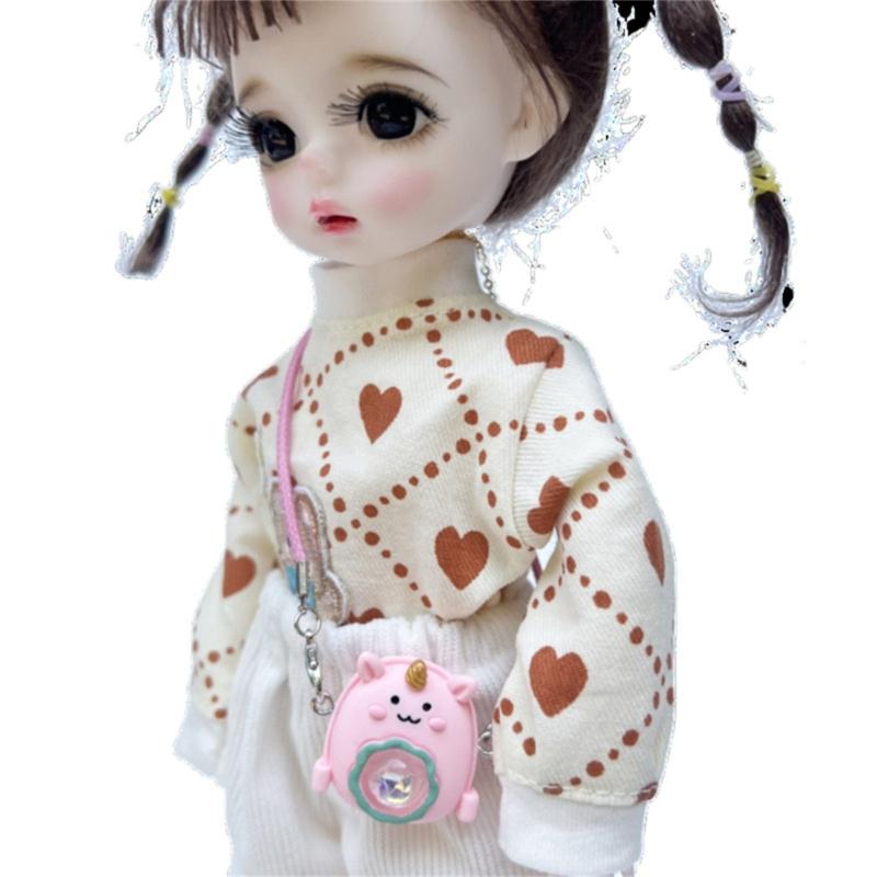 Ob11 Scene Accessories Handmand Doll Bag Model DIY Doll Toy Miniature Ball Joint Dolls Bag Crossbody Bag Model Gift