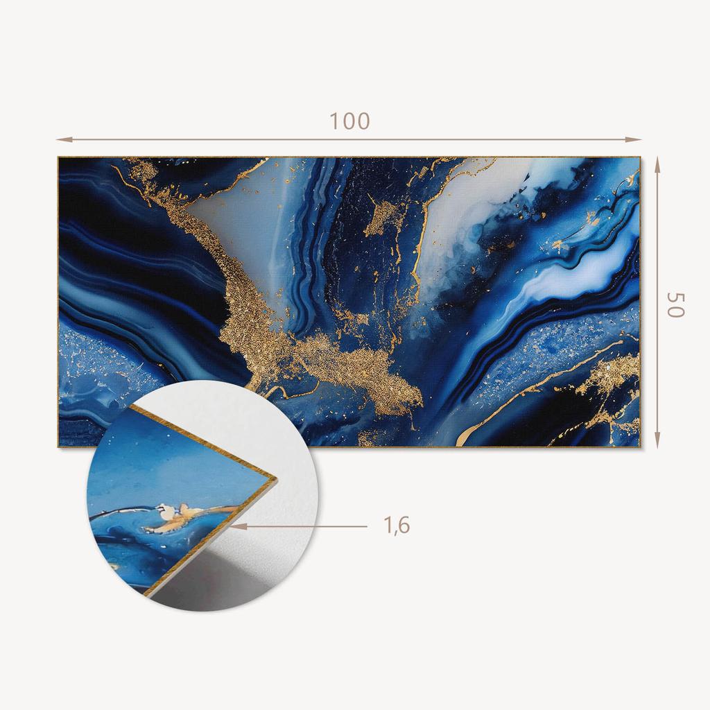 Naklejany Panel Pcv Z Motywem Idealny Do Przedpokoju 100X50 Cm Abstrakcyjny Wzór Falisty
