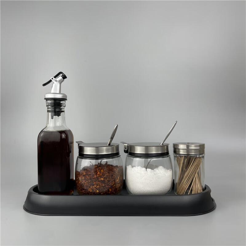 Suli Outdoor BBQ Glass Seasoning Set