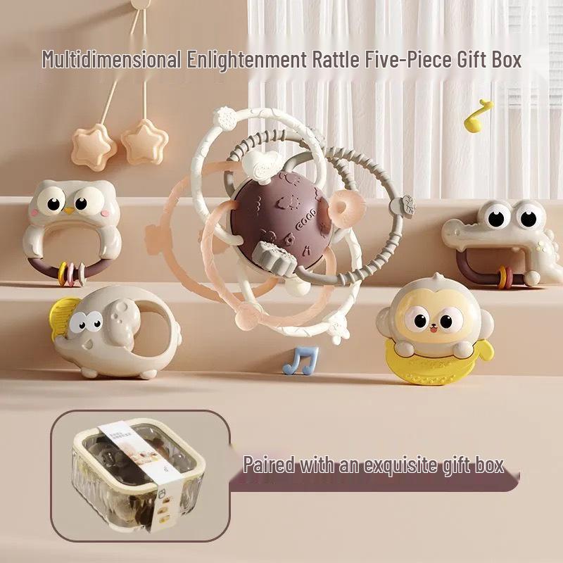Newborn Baby Teether & Shaker Toy (0-6 Months) - Early Learning & Educational
