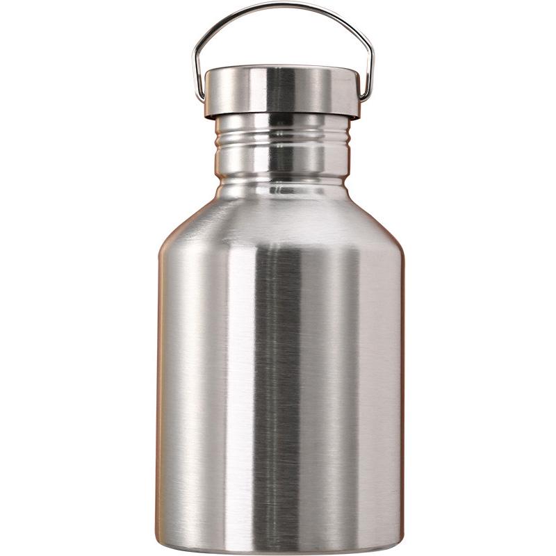 304 Stainless Steel Wide Mouth Sports Water Bottle - Portable, Single Layer & Large Capacity for Outdoor Use