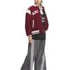 adidas Originals Women's Burgundy Varsity Style Padded Baseball Jacket JD6380