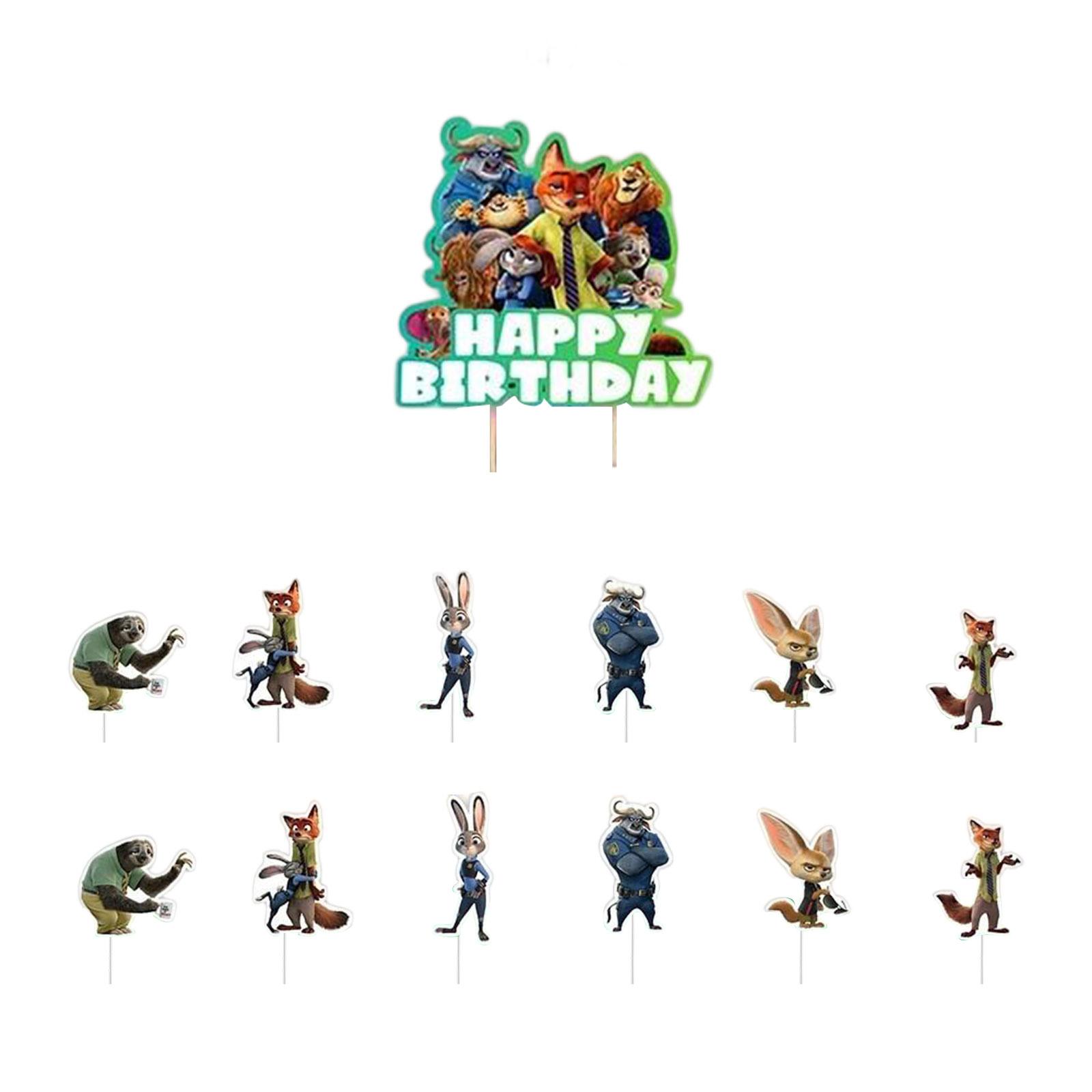 

Баннер для украшения тематической вечеринки по случаю дня рождения, флажки, флажок для торта, воздушные шары - Набор One Size