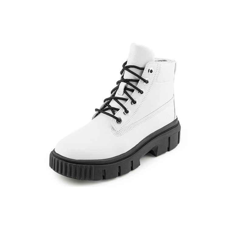 Timberland Leather Durable Casual Versatile Short Outdoor Boots Women Boots White A41ZW-100