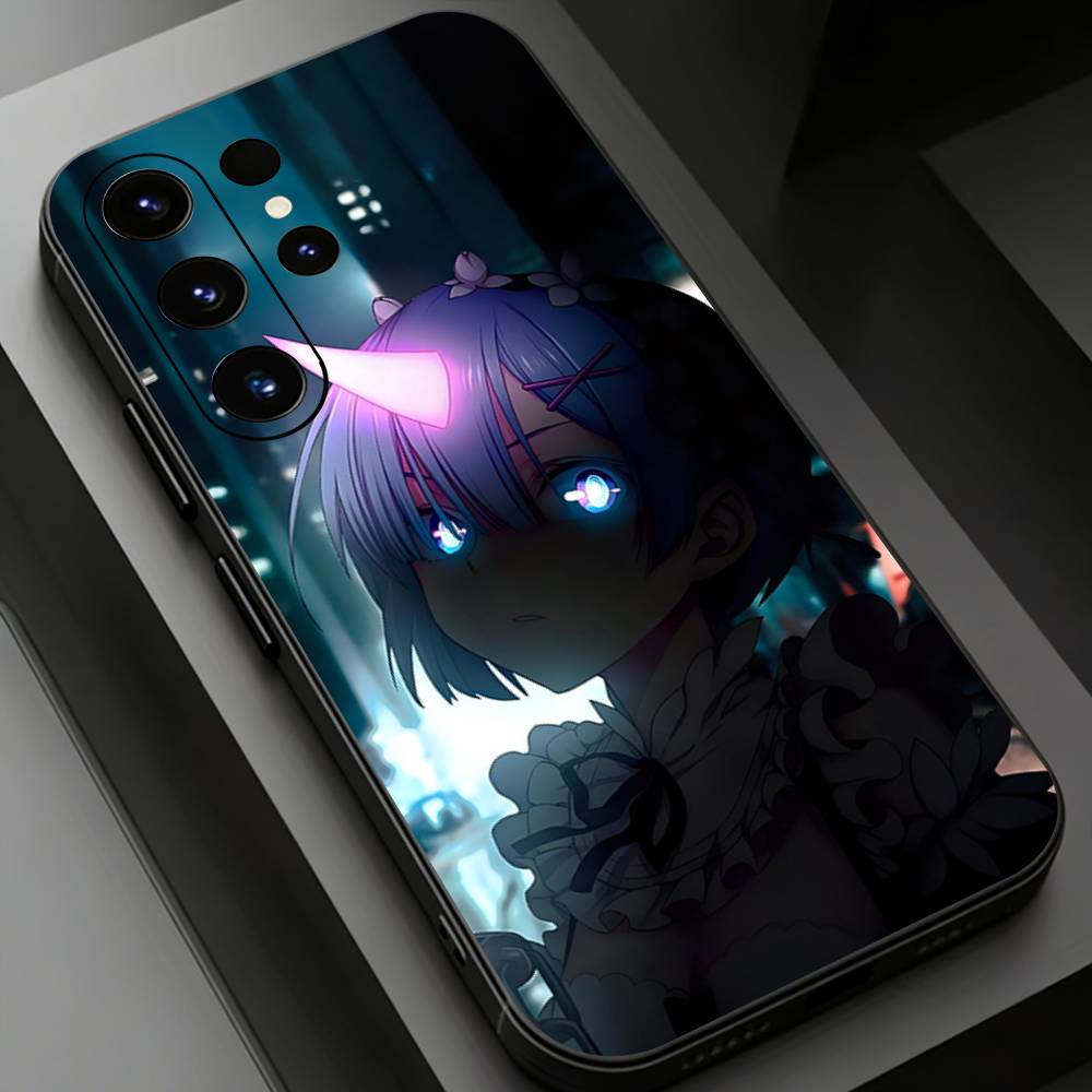 Rem R-Re Anime Z-Zero Phone Case for Samsung Galaxy S20,23 Ultra S24,22 Plus S25,26,21FE TPU Cover