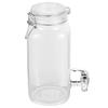 1pc Glass Juice Jar With Tap Leak Proof Beverage Dispenser Drink Container Barrel Storage Bottle Drinks Spigot Drinkware