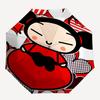 Pucca Theme Automatic Umbrella, Lightweight & Portable, 8 Rib, Perfect for Outdoor Travel, Birthdays, Christmas, Gifts.