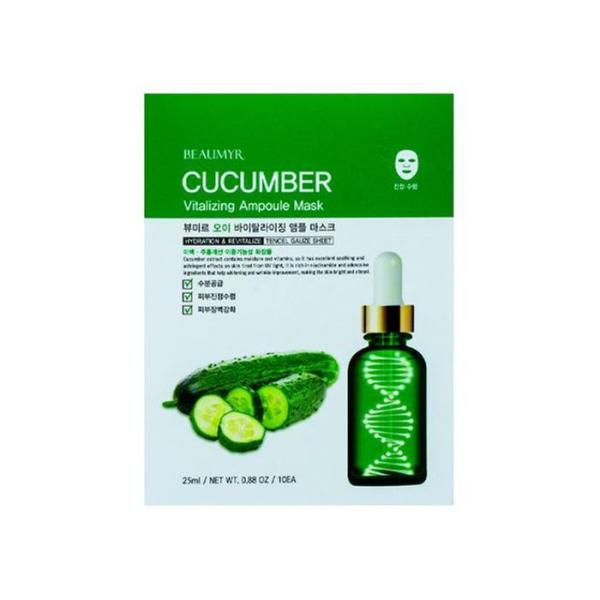 [OF41O1SO] Cucumber Vitalizing Ampoule Mask Pack (10 sheets) (12132549)
